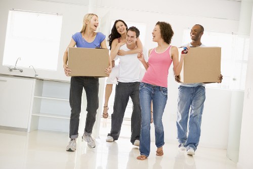 Removal team preparing a home move in Kennington
