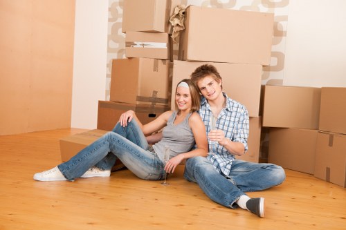 Commercial moving team planning a business relocation in Kennington