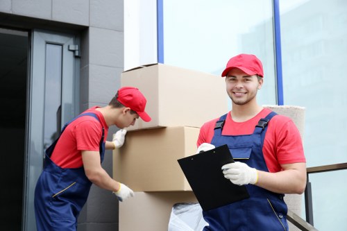 Removal team preparing a local move in Kennington