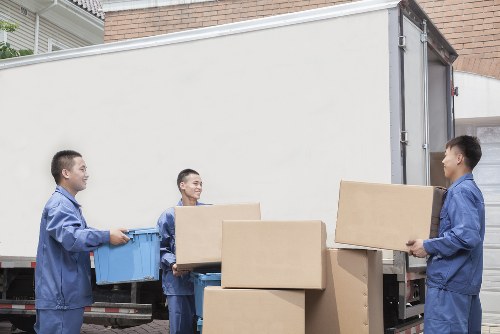 Professional packing materials prepared for a Kennington home move