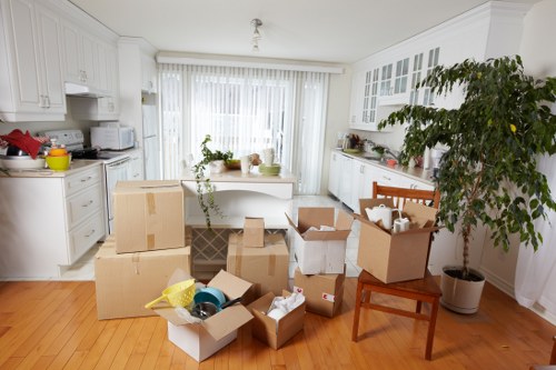 Careful handling of office equipment during a local move