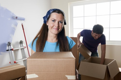 Local van removal team handling a flat move in Kennington