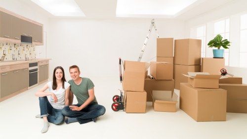 Furniture loading and transport by moving van