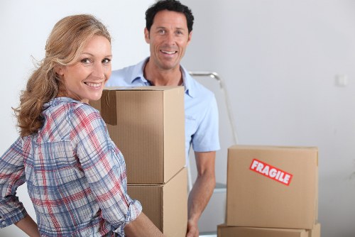 Loading furniture into a moving van for a Kennington relocation